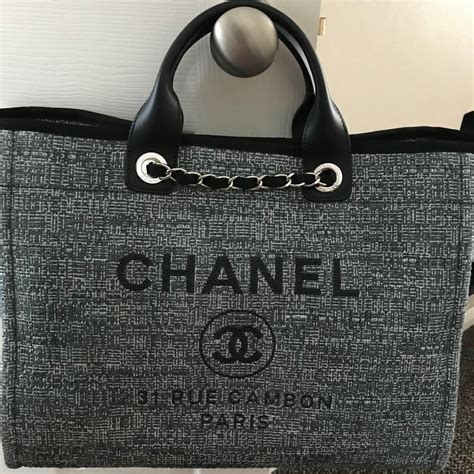 chanel deauville tote 2018 replica|chanel deauville tote price leather.